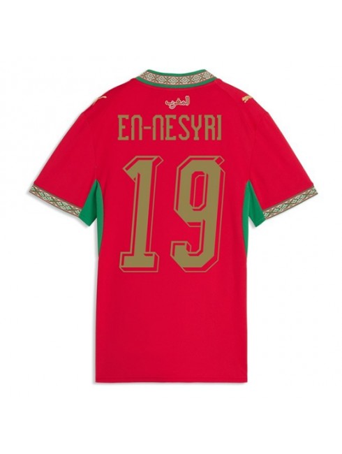 Zenske Futbalové oblečenie Maroko Youssef En-Nesyri #19 MS 2026 Krátky Rukáv - Domáci Zenske Futbalové oblečenie Maroko Youssef En-Nesyri #19 MS 2026 Krátky Rukáv - Domáci